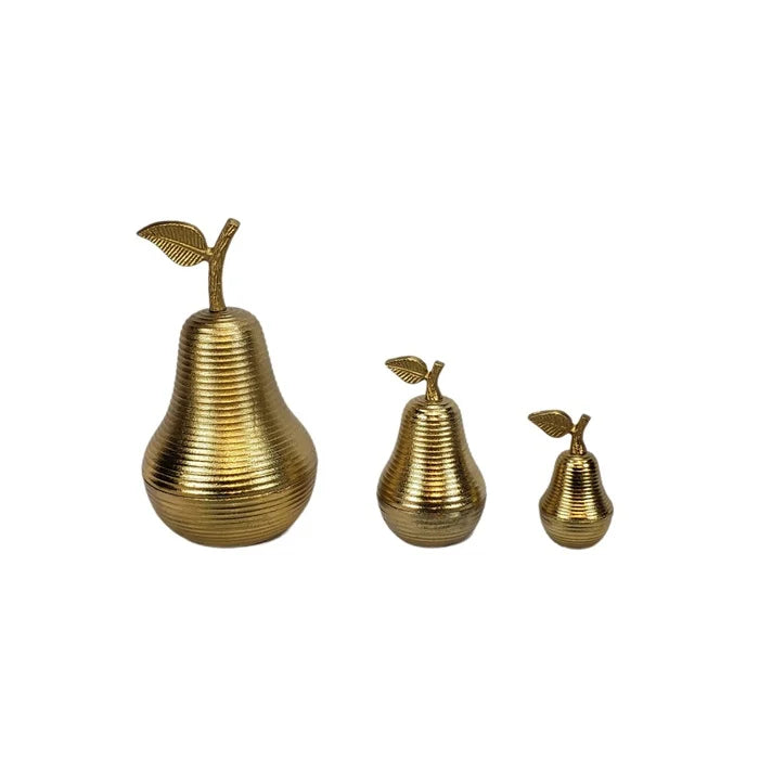 Set van 3 Gouden Decoratieperen