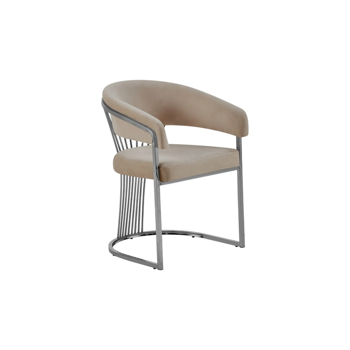 STUHL ACELYA VC806 SILBER + TAUPE