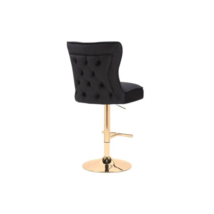 STUHL RIXOS BAR 7122 GOLDBEINE + SCHWARZER STOFF (C59)