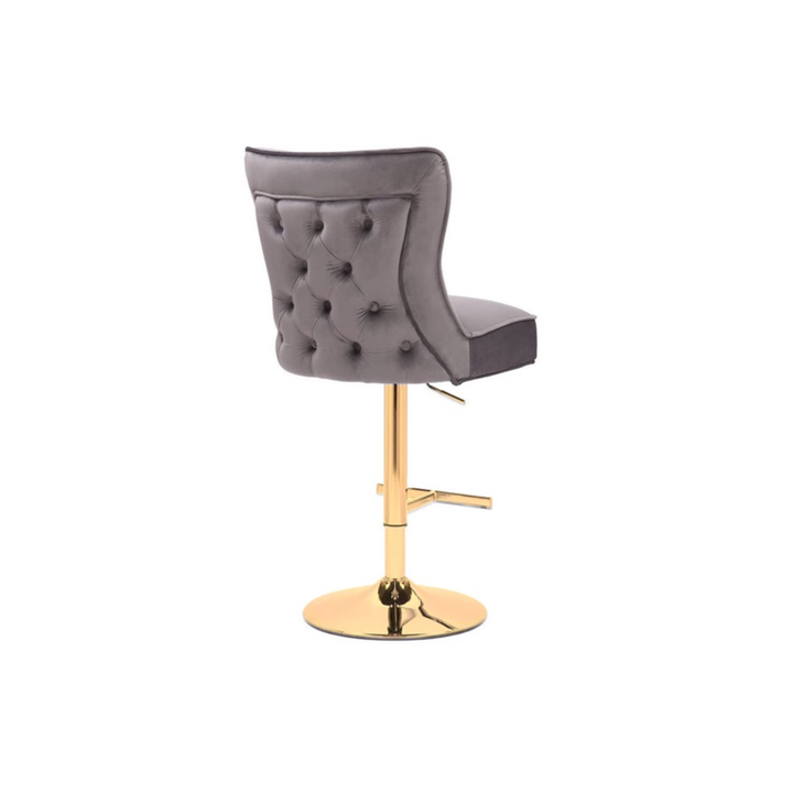 STUHL RIXOS BAR 7122 GOLDBEINE + GRAUER STOFF (C43)