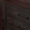 Dressoir Denver Black 165 cm | Mangohout en staal