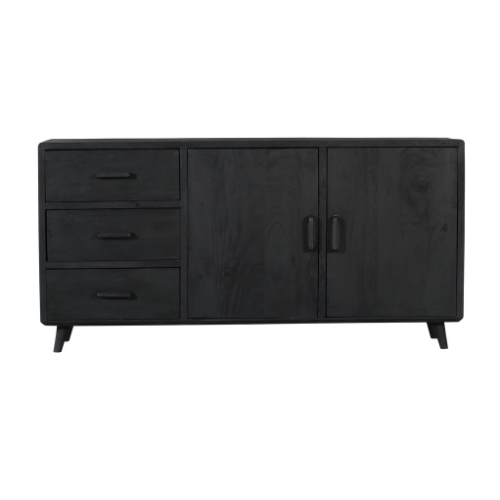 Dressoir Omaha Black | 180 cm