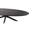 Eettafel Brandy Black | 160 cm | Ovaal