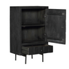 Kabinet Kast Brandy Black | 1 deur 1 lade