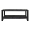 Salontafel Boaz Black met onderblad | 110 cm