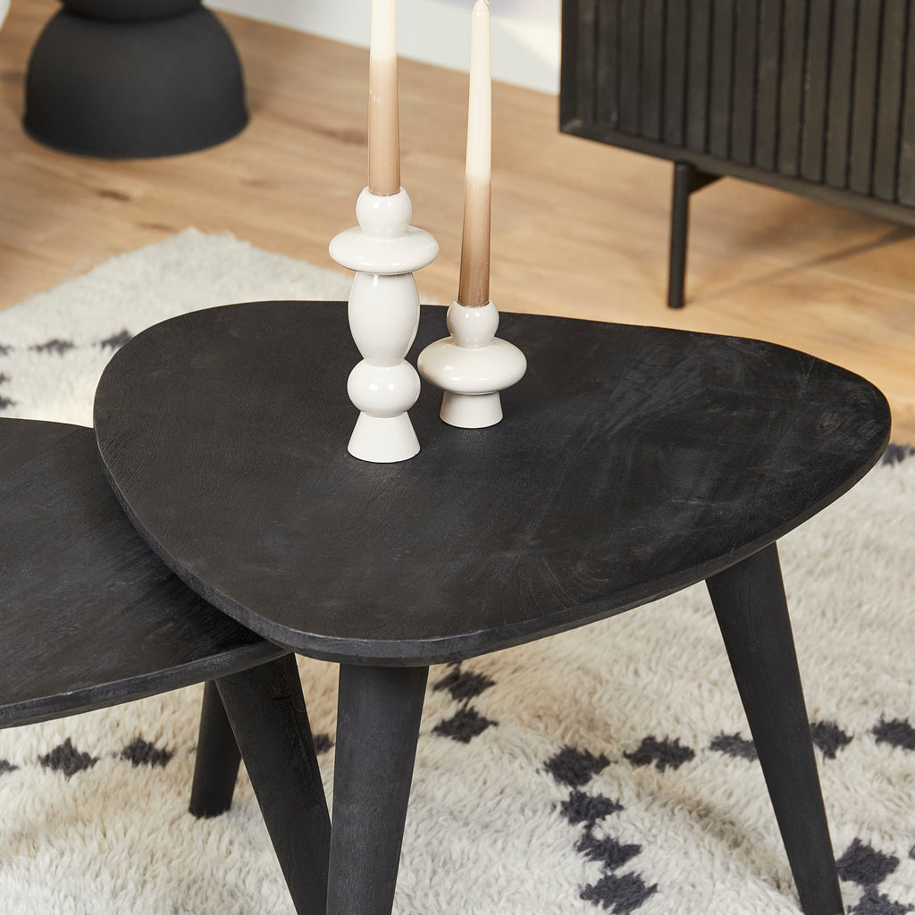 Salontafel set van 2 Omaha Black