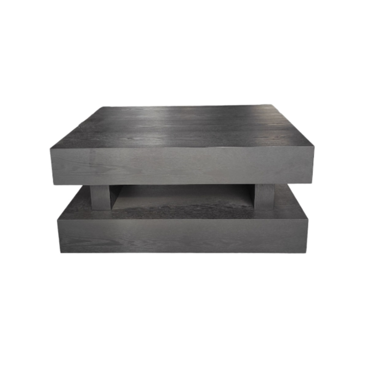 TOLEDO SCHWARZES FURNIER MIT SCHUBLADE 100X100