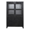 Vitrinekast Boaz Black | 115 cm